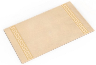 Belle Arti Badematte Badematte Badvorleger Duschmatte Badezimmerteppich Mäander rutschfest, rutschhemmend beschichtet, mit Noppen an der Unterseite, eingestickt, antirutsch, fußbodenheizunggeeignet, schnelltrocknend, weich, antiallergisch, Baumwolle, B...