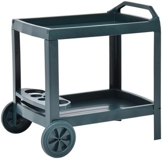 vidaXL Getränkewagen Grün 69×53×72 cm Kunststoff 48812