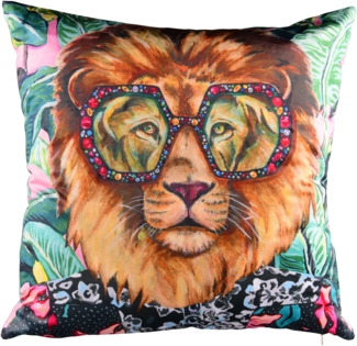 MIRRORS AND MORE 'Leoro' Dekokissen Polyester, vielfarbig, 50x50cm