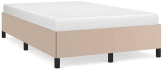 vidaXL Bettgestell Cappuccino-Braun 120x190 cm Kunstleder 379527