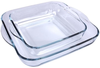 Auflaufformset für den Backofen 1690037 Durchsichtig Kristall 1 L (2 Stück) Default Title