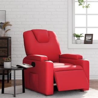 vidaXL Relaxsessel Elektrisch Rot Kunstleder 3204421