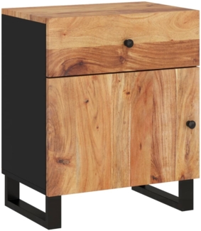 vidaXL Nachttisch 50x33x60 cm Massivholz Akazie & Holzwerkstoff 350657