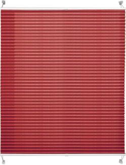 Faltrollo | Magic Large | Länge: 200 cm | Ohne Bohren | Für alle Wohnbereiche | Dunkelrot / 120x200 cm