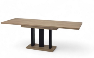 Endo-Moebel Esstisch Esstisch Appia ausziehbar 130 / 210cm Tischbeine Schwarz Matt