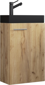 VCM Badmöbel Waschtisch Slito 919513 Honig-Eiche H. 60 x B. 41 x T. 22 cm