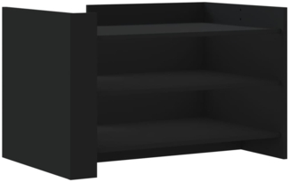 vidaXL Couchtisch Schwarz 80x50x50 cm Holzwerkstoff 848340