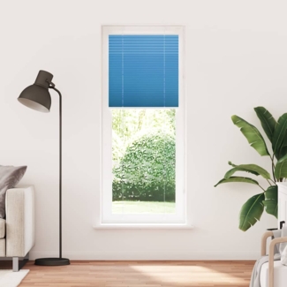vidaXL Plissee Blau 70x200 cm Stoffbreite 69,4 cm Polyester 4015205