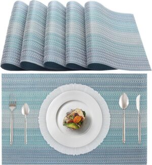 Coonoor Platzset 6er Set Platzset Abwaschbar, rutschfest PVC Tischsets, (6-St)