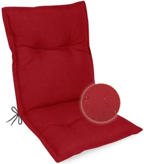 Herlag Polsterauflage Ava Niedriglehner Gartenstuhlauflage extra dick, 103 x 50 x 9 cm, (1 St), SunGuard Polsterauflage Niederlehner hoher UV- & Fleckschutz, Rot