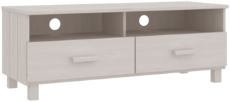 vidaXL TV-Schrank HAMAR Weiß 106x40x40 cm Massivholz Kiefer 340469