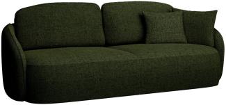 Selsey Savoy - 3-Sitzer Sofa mit Schlaffunktion und Bettkasten, olivgrün