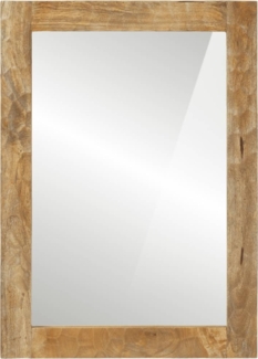 vidaXL Badspiegel 50x70x2,5 cm Massivholz Mango und Glas 356922
