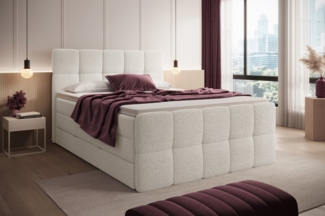 wonello Boxspringbett Madison 2, mit Bettkasten, Taschenfederkern-Matratzen und wonello premium Topper