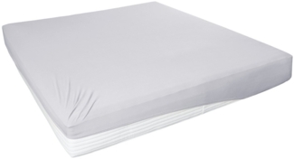 Westminster Spannbetttuch Jersey Elastan 190 x 200 cm hellgrau