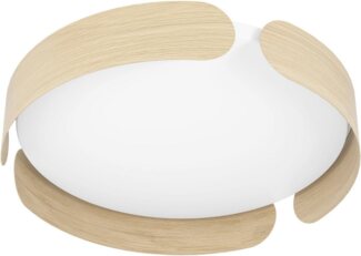 Eglo 99622 Deckenleuchte VALCASOTTO Stahl braun, Kunststoff weiss H:7,5cm Ø:37cm 20W 3000K