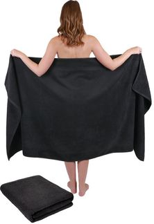 Betz Badetücher 2 Stück Badetücher groß XXL Badetuch Saunatücher Dresden 100 x 180 cm, 100% Baumwolle (Set, 2-St)