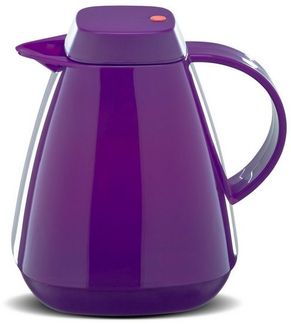 ROTPUNKT Isolierkanne 1,0 Liter 650 Glaseinsatz I hochwertig I Thermokanne I 24 Std heiß, (Kaffeekanne I Teekanne), robust und auslaufsicher