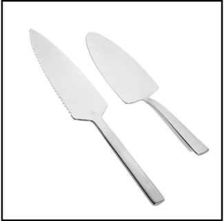 LIVINA HOME Tortenheber Premium Tortenheber + Tortenmesser, Edelstahl 18/10, Set 2-tlg, 18/10 Edelstahl, Rostfrei, Spülmaschinengeeignet