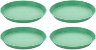 KOZIOL Kunststoffteller CONNECT PLATE, (4 St), 100% recycelbar,100% made in Germany, Ø 20,5 cm