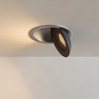 s.luce Santa Deep LED-Einbaustrahler schwenkbar & dimmbar Aluminium, Schwarz