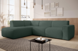 AX LIVING Couch Sofa L Form Didim L Grün – 310 cm, stilvoll & bequem L