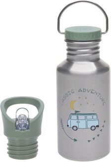 Laessig Adventure Fles Bus Edelstahl Grün