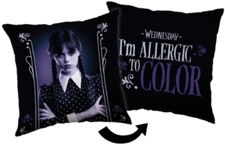 Wednesday Kopfkissen (1 Stück) Premium Dekokissen mit beidseitigem Digitaldruck