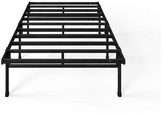 ZINUS Bettgestell Mateo, modernes Bett mit Lattenrost, Gästebett (Packung, 1-tlg, Metallbett, Schwarz, 100x200 cm), Kinderleichter Aufbau, EcoFriendly Packaging