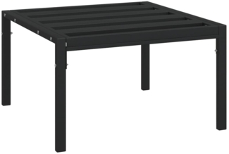 vidaXL Garten-Couchtisch Schwarz 60x60x35 cm Stahl 362726