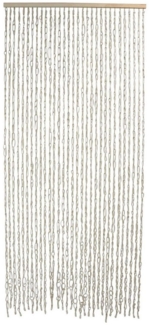 Dekoleidenschaft Türvorhang "Cotton" 90x200 cm, Balkontür Insektenschutz Vorhang, Fliegenvorhang, aus Baumwolle, Fadenvorhang, Insektenvorhang, Fliegenschutz