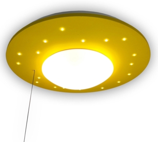 Deckenleuchte Starlight, Sonnengelb