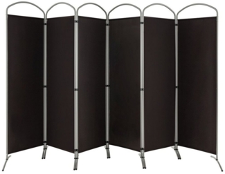 COSTWAY Paravent, 6 teilig, Raumteiler faltbar & abnehmbar, 331x188 cm