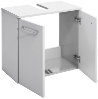 Lomadox Waschbeckenschrank QUEBEC-66 in weiß Hochglanz, B/H/T: ca. 60/53/33 cm