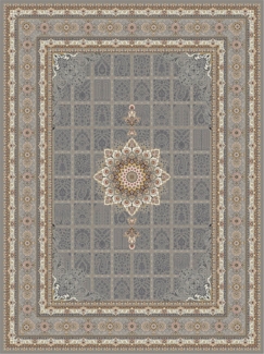 Morgenland Orientalischer Webteppich - Eastern Elegance - rechteckig - 350x250 - Silber