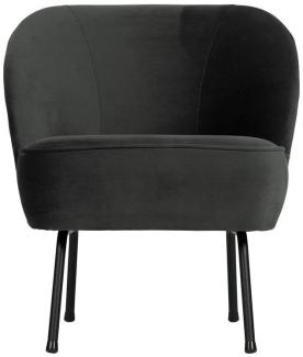 BePureHome Vogue Sessel Samt Schwarz