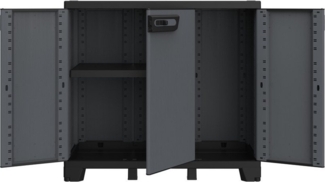 Kreher Mehrzweckschrank Dreitüriger Kunststoffschrank 'Ardesia' (Modell wählbar)