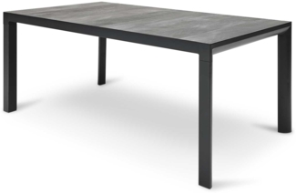 Gartentisch MONDO Acarna , Keramik , Grau, Schwarz , 180 x 74 x 100 cm