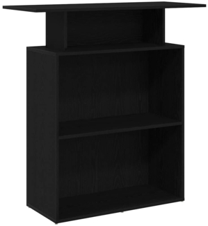 vidaXL Empfangstheke Schwarz 100x40x104 cm Holzwerkstoff 859052