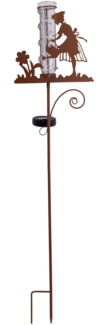 Solarleuchte Regenmesser für Garten Rost Optik Außen Solarlampe Solar 5282614