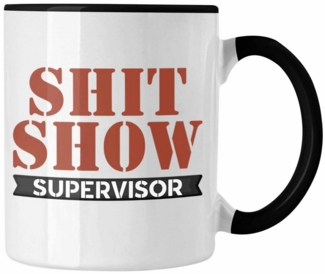 Trendation Tasse Tasse Chef Geschenk "Shitshow Supervisor" Lustige Geschenkidee für Che