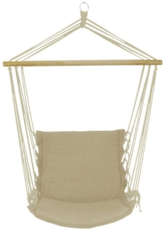 Sarcia. eu Hängestuhl Beiger Hängesessel - Brasilianischer Schaukelstuhl 60x120x130 cm