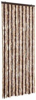 vidaXL Insektenschutz-Vorhang Beige und Hellbraun 56x200 cm Chenille 315120