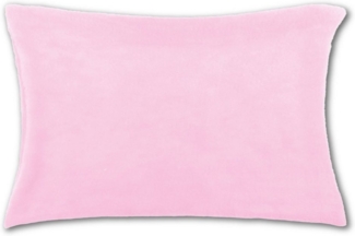 Kissenhülle Kuschel 30 x 50, Auswahl: rosa - hellrosa mit Füllung