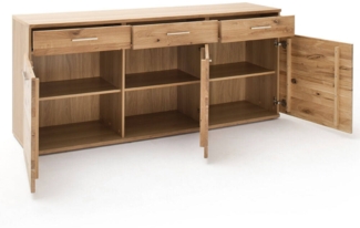 Sideboard SAMARA-05 Ess- und Wohnzimmer Anrichte aus Asteiche Bianco massiv - B/H/T: 180/78/44cm