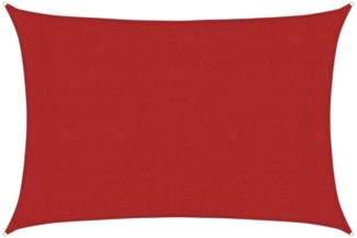 vidaXL Sonnensegel 160 g/m² Rot 3x5 m HDPE 311624