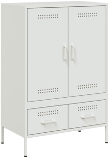 vidaXL Highboard Weiß 68x39x101,5 cm Stahl 843113