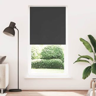 vidaXL Verdunkelungsrollo Schwarz 115x210 cm Stoffbreite 110,7 cm 4010923