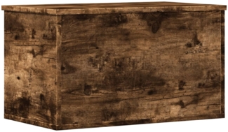 vidaXL Truhe Räuchereiche 60x35x35 cm Holzwerkstoff 840678