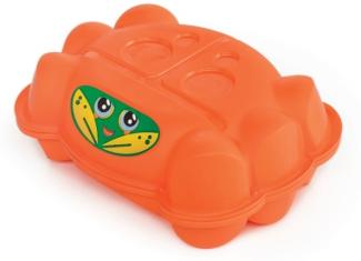 sandkasten mit Deckel Krabbe 96x68 cm orange